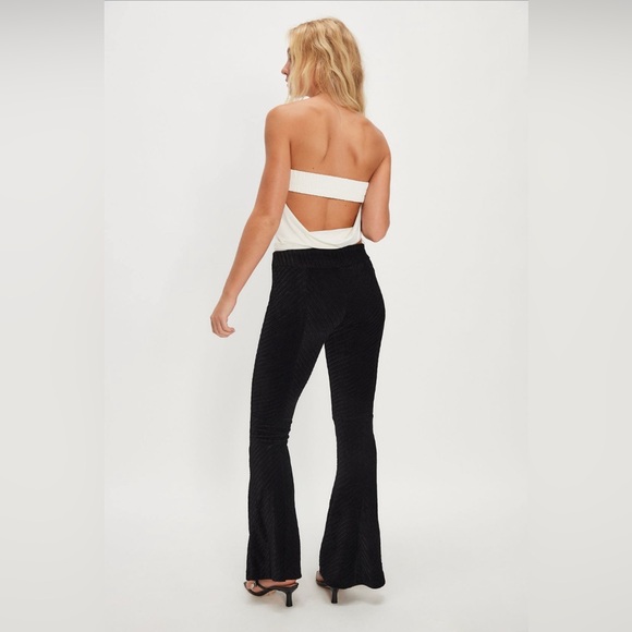 FREE PEOPLE Penny Pull-On Velvet Flared Pants - Picture 3 of 12